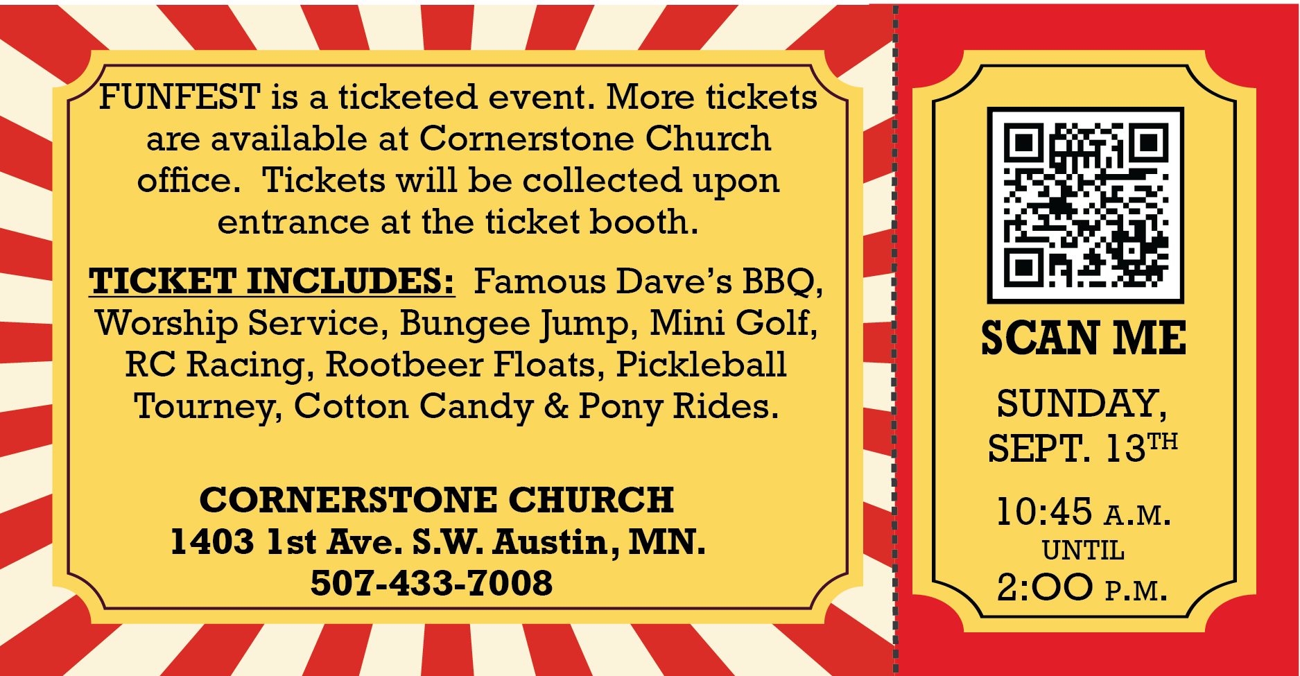 Funfest Ticket Back
